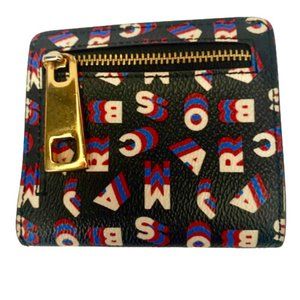 Marc Jacobs Leather Wallet Minimalist Logo Print